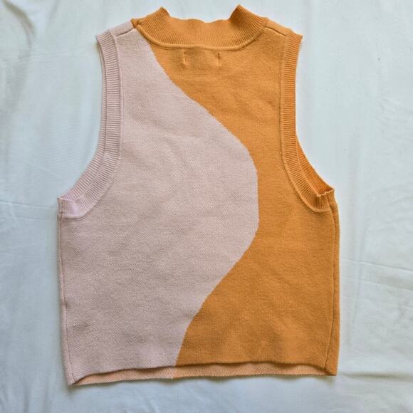 LA HEARTS Y2K Aesthetic Orange/ Pink Knit Sleeveless Top Small - Picture 11 of 11